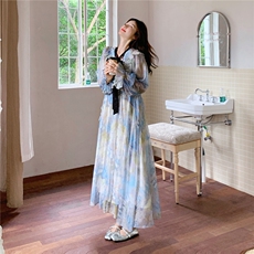 春季重工印花连衣裙C111-2605-P170-K278，女装连衣裙，2C111