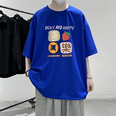 华夫格t恤男短袖男大码五分袖大皂风HT73322-P22，男装T恤，电商A040