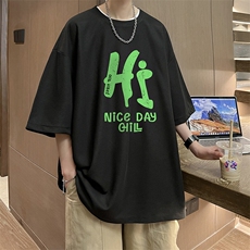 华夫格t恤男短袖男大码五分袖HT73418-P22，男装T恤，电商A040