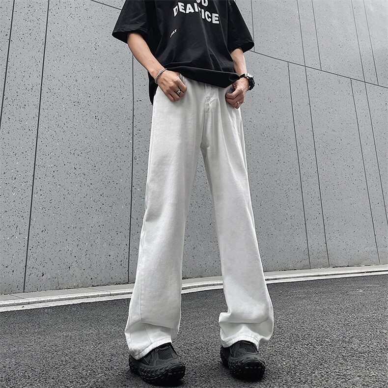 SJ-217-2-HK24151特P40秋季直筒水系牛仔裤男vibe微喇休闲裤,男装牛仔裤,星座217-2
