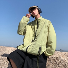 F224-P382024春夏新款日系户外防晒衣薄款宽松透气连帽外套现货，男装防晒衣，星座512-6