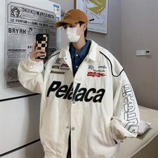 欧美高街刺绣贴标赛车服男女秋季ins休闲宽松飞行夹克WT19P60，男装夹克，星座1116-2
