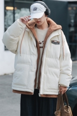 冬季男女假两件棉衣外套青少年加绒加厚绣标棉服8117-P140控价188，男装棉衣，电商A441-1