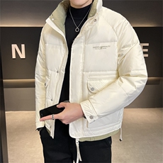 冬季新款店主风男士保暖立领百搭工装休闲羽绒服外套男8085-P185，男装羽绒服，电商A413