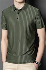 夏季新款男士翻领短袖t恤中年有领男装上衣服休闲POLO衫，男装T恤，电商B212（原钱塘6029）