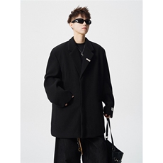 毛呢子西装大码M-5XL加棉大衣聚酯纤维XF78167P118控188，男装西服套装，星座227-7