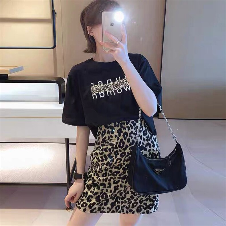 时尚个性豹纹半身裙2021夏季通勤舒适柔软百搭高腰显瘦a字款短裙，女装半身裙，潮品会