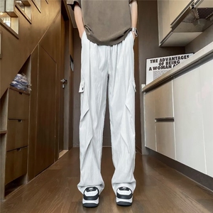 男夏季薄款冰丝褶皱伞兵裤子  CK518 P37图片