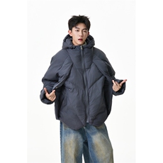 现货！美式解构连帽棉衣加厚复古潮牌面包服WT2510-P108，男装棉衣，星座609