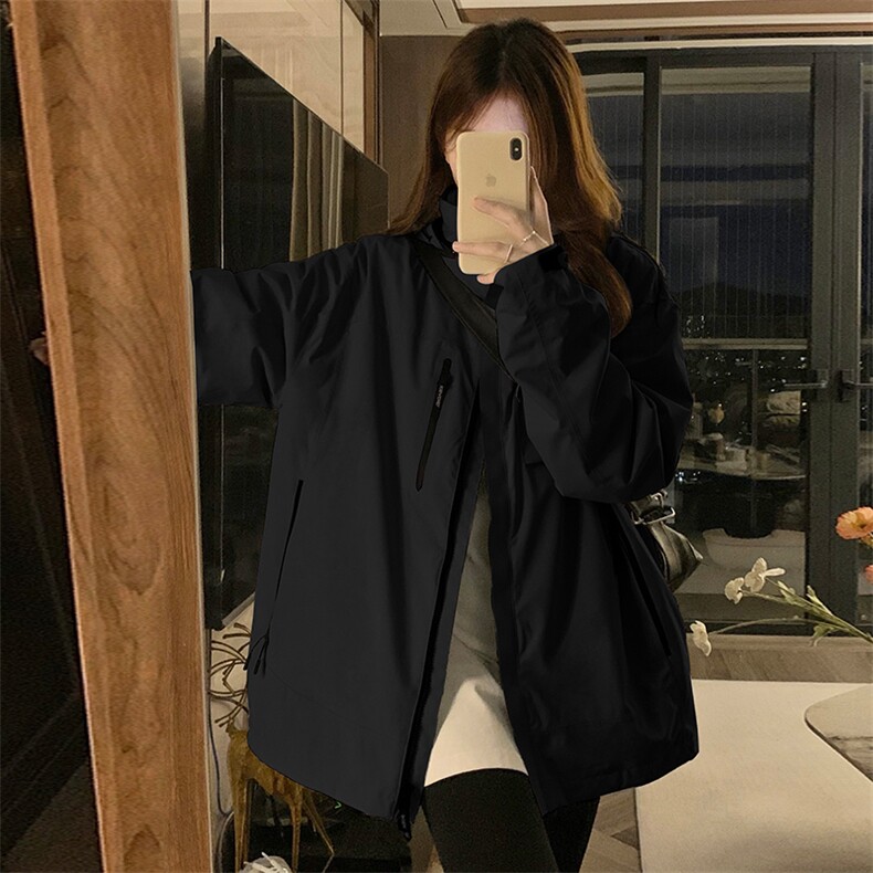 A103-P95秋季新款可收纳防风帽冲锋衣宽松外套男女秋冬外套,男装夹克,星座911