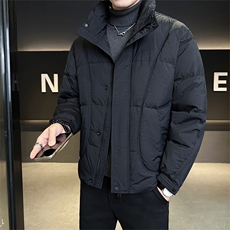 标50绒店主风男士冬季休闲立领羽绒服宽松保暖外套909-P215，男装羽绒服，电商B328