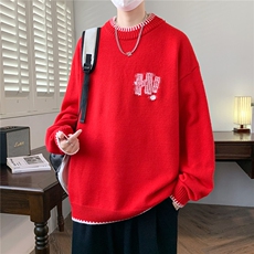 MY7239常规TP50针织衫男慵懒风套头长袖毛衣外套，男装针织衫/毛衣，电商A320