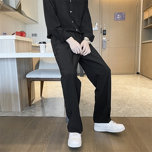 冰丝垂坠感休闲长裤男秋季小西裤大码西装裤子217-2-HK2358-P45图片