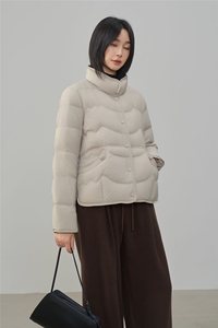 现货2025年冬季新款90白鸭绒盘扣轻薄短款羽绒服女图片