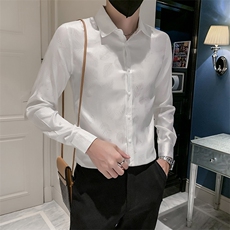 301A-1/C18/P55高级感男士暗花纹提花长袖衬衫男休闲痞帅上衣，男装衬衫，星座301A-1