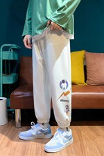 港风潮流秋季潮牌ins大码宽松束脚抽绳休闲时尚裤子A161-G230-P35图片