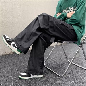 男秋季新款休闲裤多口袋个性设计工装裤DK515P43图片