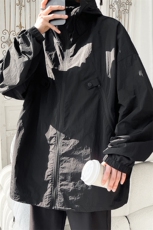 特批P58无差价夏季连帽钓鱼服UPF50+防紫外线登山防晒衣男J2604，男装防晒衣，电商A001-1
