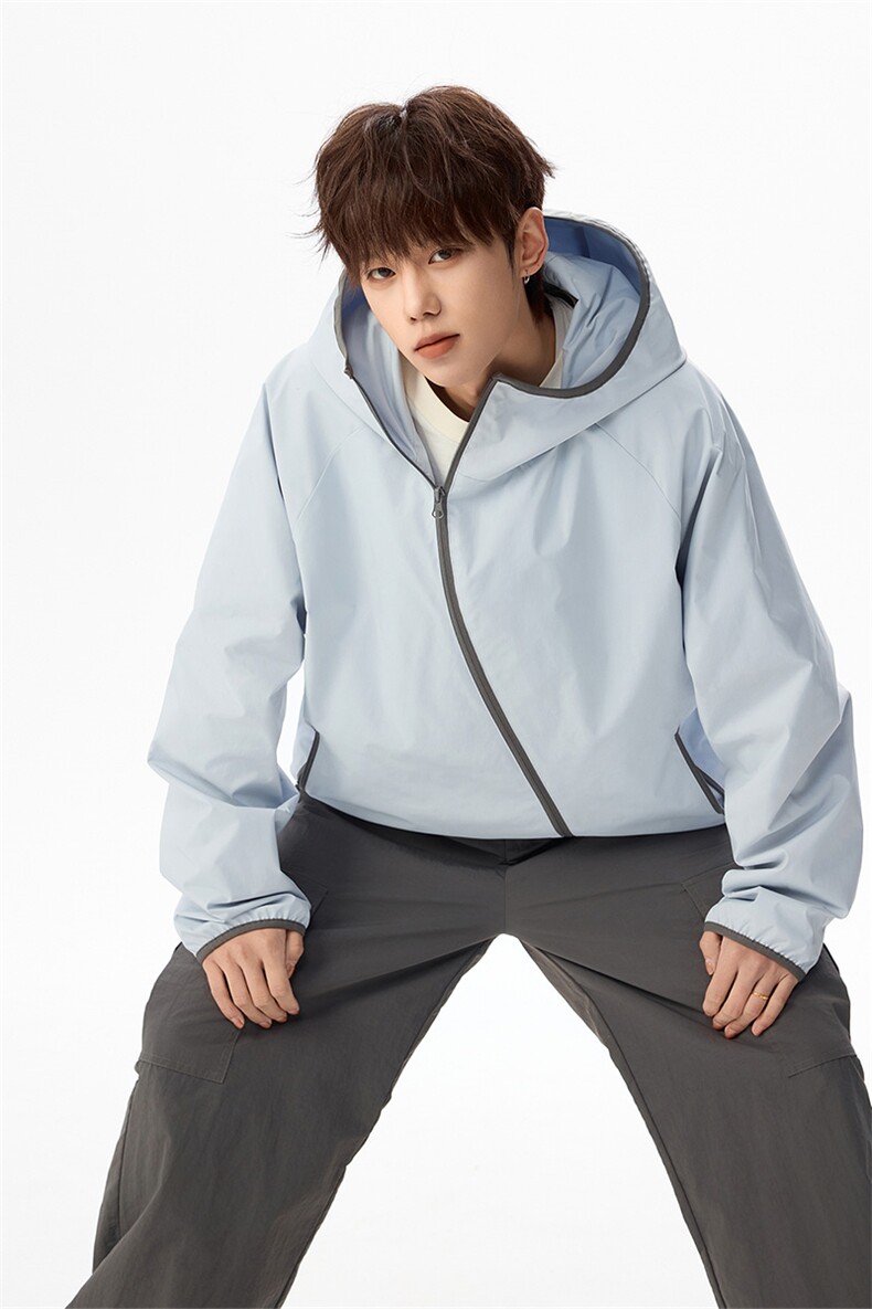 防水冲锋衣夹克休闲工装连帽户外登山服男女款C61320-TP4589,男装夹克,电商A102