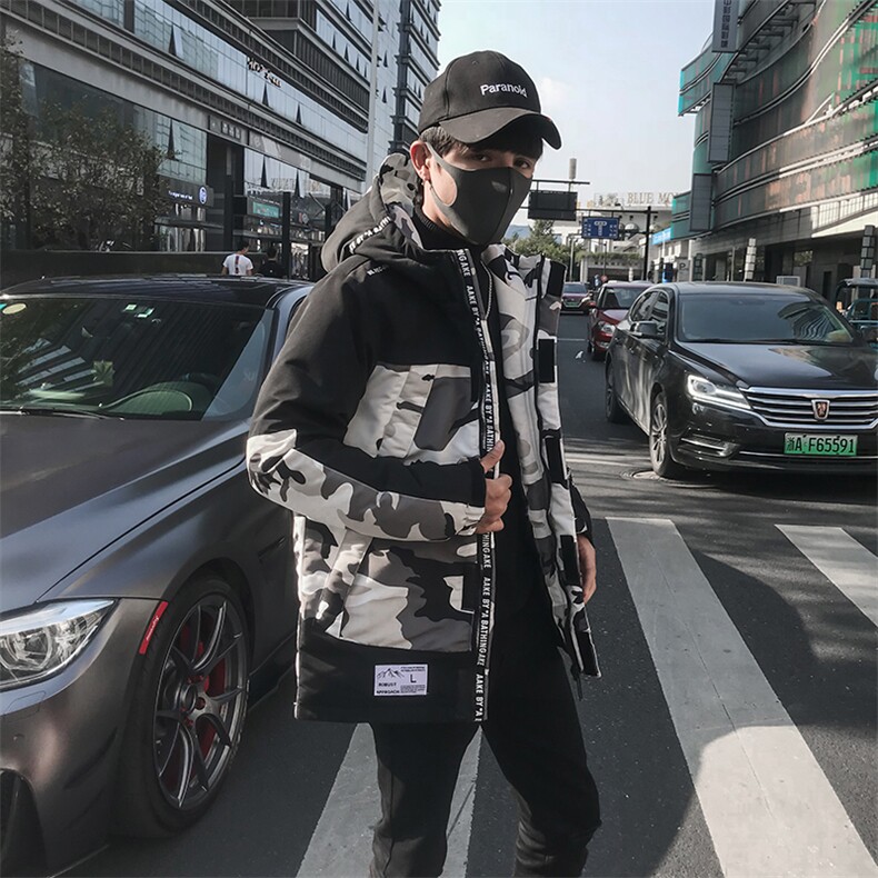 A313-MY83-P1452020冬季加厚棉衣男连帽迷彩棉服男备货2万件,男装棉衣,电商A313