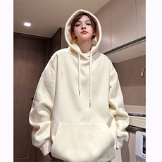 DC5311-TP55控价78冬季时尚潮牌刺绣卫衣男女加绒加厚保暖上衣，男装卫衣，电商A102-1