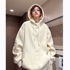 DC5311-TP55 控价78 冬季时尚潮牌刺绣卫衣男女加绒加厚保暖上衣图片