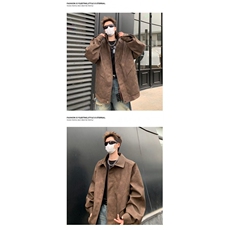 1506/QXLQ50/P70春秋季韩版时髦垫肩夹克男士宽松机车外套潮，男装夹克，星座1506