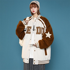 冬款中性加棉加厚百搭棉衣外套毛巾绣棒球服男士8133-P120控价158，男装棉衣，电商A441-1