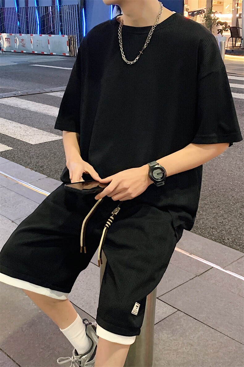 ！2025夏季新款男士短袖套装TZH269（DK269+TT252）特P55,男装T恤,电商B220