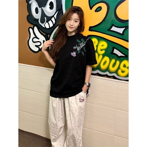 H0628-P35刺绣款2025宽松休闲T恤图片