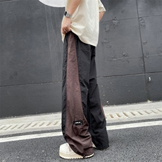 夏季新款撞色拼接休闲裤男美式潮牌宽松运动长裤现货K8067-P36，男装休闲裤，星座512-3