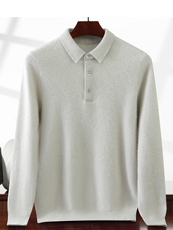 2025年秋季新款男士加厚羊绒衫休闲时尚通勤，男装羊绒套衫，绒创羊绒