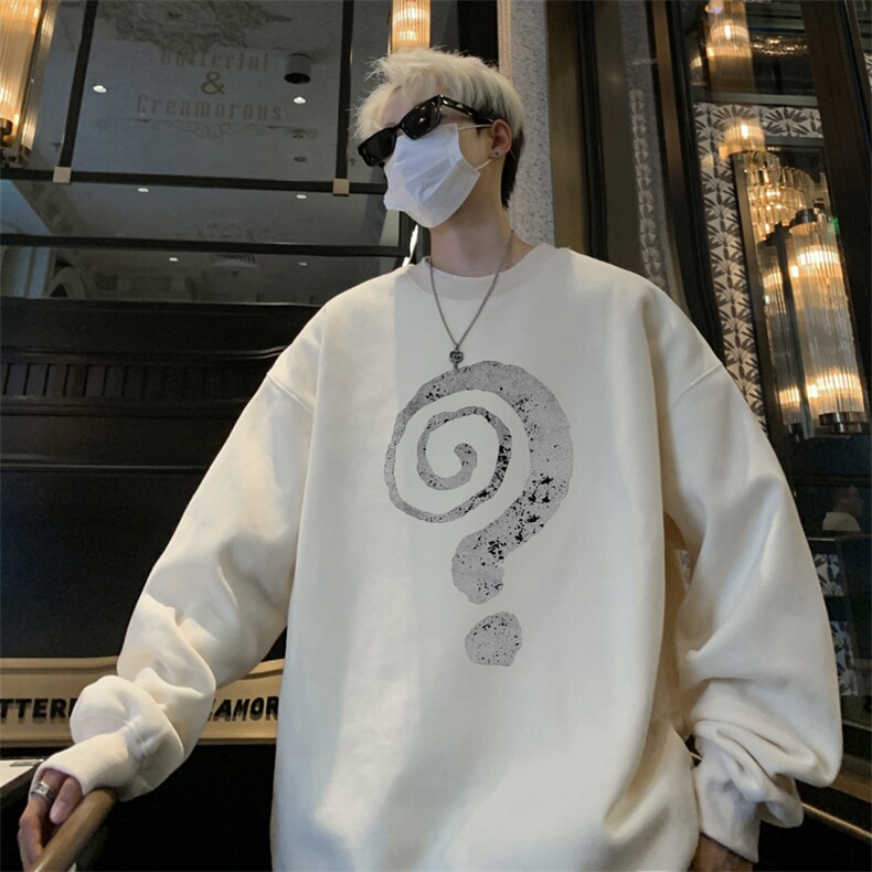 ！圆领卫衣男装港风长袖t恤男外套男WY535-特P23,男装T恤,电商B371
