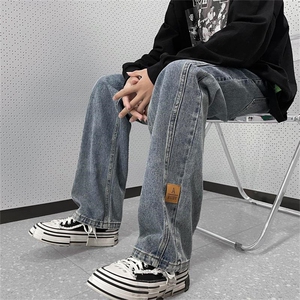 直筒2023美式贴标男裤夏季春秋休闲男士B225-K2388-P63-X78图片