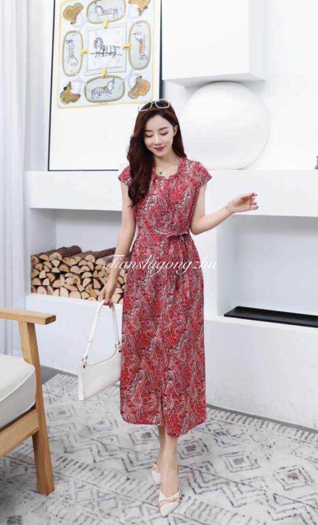 碎花修身显瘦连衣裙，女装连衣裙，天使公主