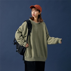 1港风宽松中性情侣潮流纯色大码M-5XL毛衣男外套7979P45加绒P55，女装针织衫/毛衣，星座226-2