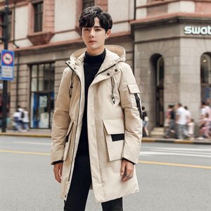 电商B2472020冬季新款男修身白鸭绒休闲羽绒服潮F006