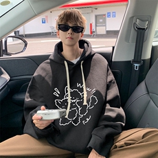连帽卫衣男大码胖子帽衫大号运动服WY2427-P35，男装卫衣，电商A040