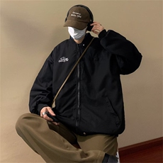 美式复古双面穿夹克外套男女春秋潮牌棒球服oversize高街WJ52-P68，男装夹克，星座1008-1