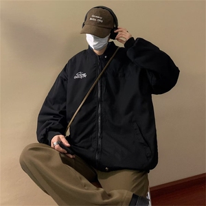 美式复古双面穿夹克外套男女春秋潮牌棒球服oversize高街WJ52-P68图片