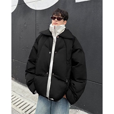 【有货】DM9094-P148冬季新款美式潮牌双层领假两件棉服男加厚衣，男装棉衣，星座603-2