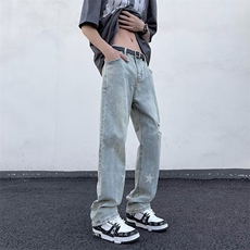 美式牛仔裤男春秋新款休闲直筒裤K701P42，男装牛仔裤，星座1116-2