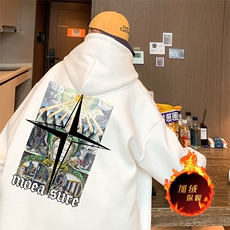 500克重磅秋冬美式加绒加厚卫衣外套DL1561常规特P35加绒特40，男装卫衣，电商A486