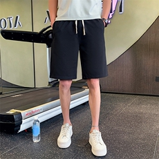2024夏季新款休闲纯色松紧腰修身短裤五分裤男K9221-p40控58，男装休闲裤，电商D303