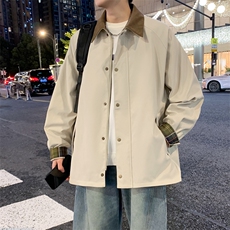 翻领夹克男春季简约宽松潮流百搭上衣服JK268-P78，男装夹克，星座308B-2