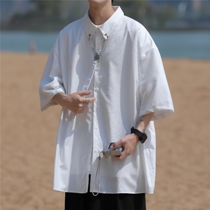 青春流行新款气质夏季潮流日常男衬衫文艺标准百搭BK205-P35