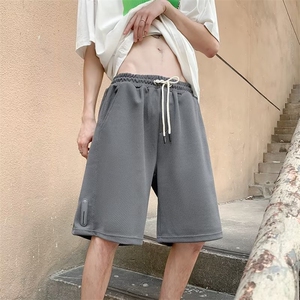 春秋潮流直筒潮宽松型工装裤五分裤新款休闲裤男纯色K3478-P33图片