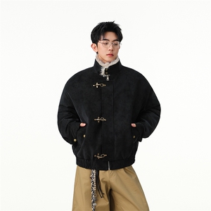 (新增3XL   4XL)美式哈灵顿雾面皮衣男冬季飞机扣座山雕JK1007图片