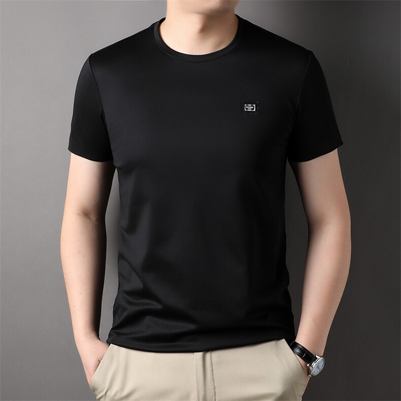 AC8623钱塘2020-3夏季新款时尚男士圆领短袖T恤休闲薄款上衣P45,男装T恤,钱塘207-3