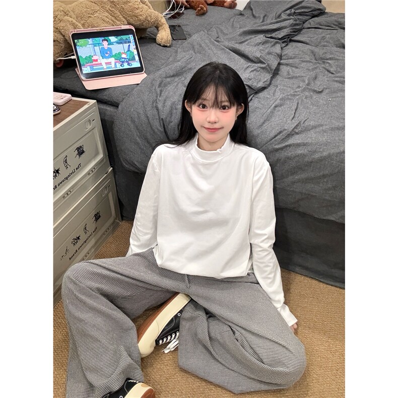 现货30万德绒小高领打底长袖T恤男女DR01-P17单装+1量大可谈,女装T恤,电商C310